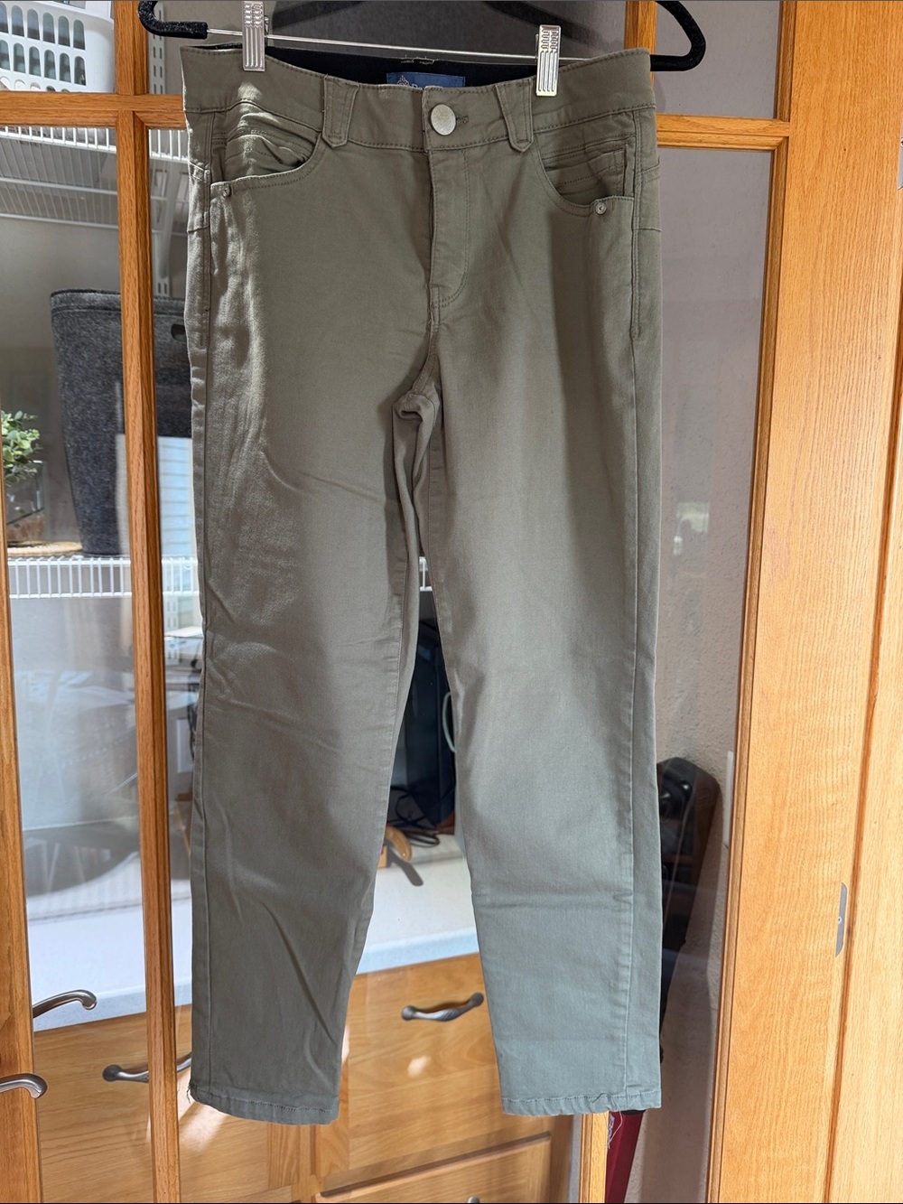 Democracy ab solution Olive Green Straight-Leg Pants